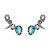 Brinco Earcuff Indicolite Ross Prata - Imagem 1