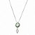 Colar Pingente Peridot Vitrais Prata - Imagem 1
