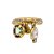 Anel Peridot Vitrais Ouro - Imagem 1