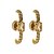 Brinco Ear Hook Navete Empire Ouro - Imagem 1