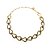 Colar Choker Strass Allora Ouro - Imagem 1