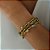 Pulseira Tripla Tropicana Ouro - Imagem 2