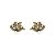 Brinco Pequeno Elã Ouro - Imagem 1