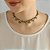 Colar Choker Design Floare Ouro - Imagem 2