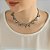Colar Choker Design Floare Prata - Imagem 2