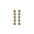 Brinco Flor Pendente Luminatti Ouro - Imagem 1