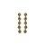 Brinco Flor Pendente Luminatti Ouro - Imagem 1
