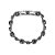 Pulseira Redonda G Black Diamond Luminatti Prata - Imagem 1