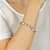 Pulseira Redonda G Cristal Luminatti Ouro - Imagem 2