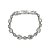 Pulseira Redonda G Cristal Luminatti Prata - Imagem 1