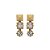 Brinco Pendente Midi Strass Ravello Ouro - Imagem 1