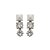 Brinco Pendente Midi Strass Ravello Prata - Imagem 1