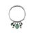 Pulseira Pendentes Garda Prata - Imagem 1