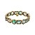 Pulseira Cristais Coloridos Positano Ouro - Imagem 1