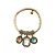 Pulseira Berloques Cristais Positano Ouro - Imagem 1