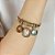 Pulseira Berloques Cristais Positano Ouro - Imagem 2