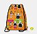 Mochilinha Esportiva Circo laranja - Imagem 1