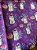 Tecido Gato e lótus - roxo - Imagem 1