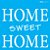 Stencil 14cm x 14cm Frase "Home Sweet Home" (OPA2337) - Imagem 1