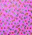 Tecido para Patchwork Rapsody Floral fd. Pink (0,50m x 1,50m) - Imagem 1