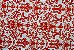 Tecido para Patchwork Arabesco Vermelho (0,50m x 1,50m) - Imagem 1