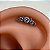 3 PEDRAS C/ ZIRCONIA E 10 ESFERAS COD:232 - Imagem 1