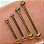 BARBELL PVD GOLD COD:271 - Imagem 1