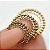 CRAVEJADO C/ BOLINHAS PVD GOLD COD:279 - Imagem 2