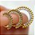 CRAVEJADO C/ BOLINHAS PVD GOLD COD:279 - Imagem 1