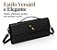Bolsa Clutch Baguete Trançada Festa Casual Balada Casamento - Imagem 2
