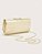 Bolsa Clutch Festa Feminina Pequena Metalizada Dourada Prata Dourado - Imagem 3