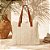 Bolsa Feminina Grande Trançada Praia Ombro Casual Elegante - Imagem 3