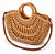 Bolsa Fem De Crochê Trança Com Alça Couro Transv Verão Praia - Imagem 5