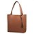 Bolsa Shopper Feminina Grande Caderno Notebook Marrom Oferta - Imagem 7