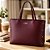 Bolsa Feminina Grande Sacola Universitária Resistente Cor Bordô - Imagem 3