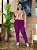 Calça Limited de Linho Fúcsia Plus Size - Imagem 1