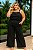 Calça Pantalona  Paradise Preto Plus Size - Imagem 1