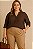 Camisa Marrom Karen Plus Size - Imagem 2