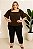 Blusa Sophia Marrom Plus Size - Imagem 2