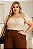 Blusa Clarice Bege Plus Size - Imagem 2