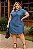 Vestido Europa Azul Jeans Plus Size - Imagem 1