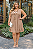Vestido Los Angeles Bege de Viscolycra Plus Size - Imagem 1