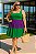 Vestido Ibiza 3 Camadas Verde com Roxo Plus Size (new) - Imagem 1