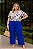 Calça Pantalona Lisbela Blue Plus Size - Imagem 1