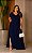 Vestido Longo Melina Azul Marinho Plus Size - Imagem 1