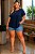 Blusa T-Shirt de Viscolycra Azul Marinho Plus Size - Imagem 1