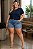 Blusa T-Shirt de Viscolycra Azul Marinho Plus Size - Imagem 2