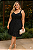Vestido Juliete de Poá Preto e Branco Plus Size - Imagem 1