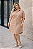 Vestido Chamise Jeans Tencel com Elastano Bege Plus Size - Imagem 2