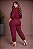 Camisa Helena Vinho Plus Size - Imagem 3